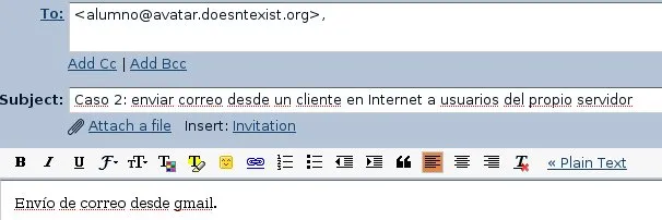 cliente desde el exterior